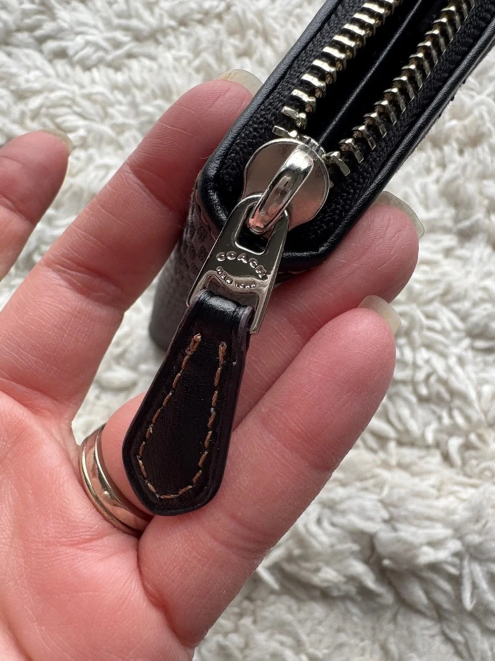 Coach Jacquard Zip‎ Wallet